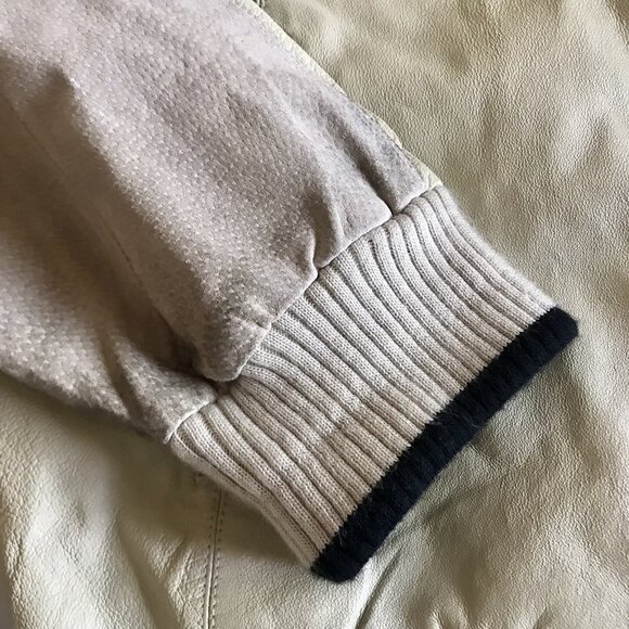 Tuskany Multi-toned Leather Suede Cardigan Jacket  Vneck Button Closure Size 3XL - Picture 5 of 10